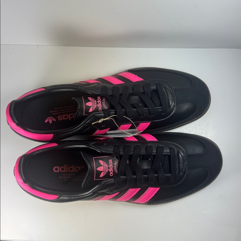 Adidas Samba OG Black Lucid Pink Gum Women’s Size 9 Sneakers - Picture 5 of 13